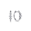 Gabriel & Co. 14K White Gold Lusso Diamond Accent Huggies