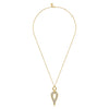 Gabriel & Co. 14K White & Yellow Gold Diamond Teardrop Pendant