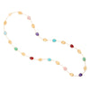 Marco Bicego 18K "Lunaria" Mixed Gemstones and Gold Leaves Long Necklace