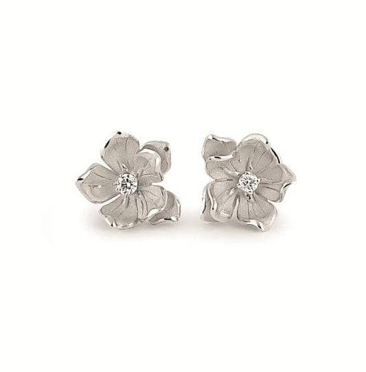 Cammilli 18K "Dorothy" White Ice Gold Diamond Earrings