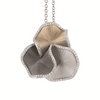 Cammilli 18K "Sultana" White Ice, Natural Beige and Black Lava Gold Pendant with Diamonds