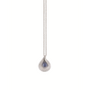 Cammilli 18K "Premiere Color" White Ice Gold Pendant with Blue Sapphire and Diamonds