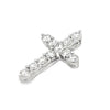 18K White Gold 0.5 Carat Diamond Cross Pendant