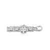18K White Gold Diamond Cross Pendant