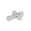 18K White Gold Diamond Cross Slide Pendant