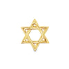 18K Yellow Gold Star of David Slide Pendant with Diamonds
