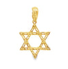 18K Yellow Gold Diamond Star of David Pendant