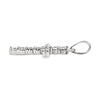 18K White Gold Diamond Cross Pendan