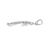 18K White Gold Diamond Cross Pendant