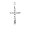 18K White Gold Diamond Cross Pendant