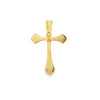 18K Yellow Gold Diamond Cross Slide Pendant