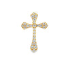 18K Yellow Gold Diamond Cross Slide Pendant