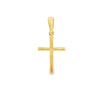 18K Yellow Gold Diamond Cross Pendant