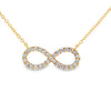 18K Yellow Gold "Infinity" Diamond Pendant