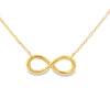 18K Yellow Gold "Infinity" Diamond Pendant