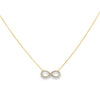 18K Yellow Gold "Infinity" Diamond Pendant