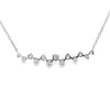 18K White Gold Diamond Pendant with Chain