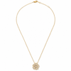 Leo Pizzo 18K Yellow Gold Diamond Flower Necklace