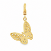 Rudolf Friedmann 14K Yellow Gold Diamond Butterfly Pendant