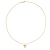 Roberto Coin 18K Yellow Gold Diamond Chai Symbol Pendant with Chain