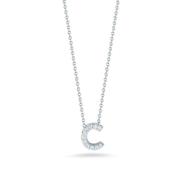 Roberto Coin 18K White Gold Tiny Treasures Love Letter "C" Pendant