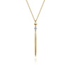Gabriel & Co 14K Yellow Gold Diamond Drop Pendant