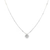 Damaso 18K White Gold Diamond Flower Pendant Necklace