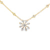 Damaso 18K Yellow Gold Diamond Flower Pendant