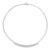 14K White Gold 10.5-Carat Straight-Line Diamond Tennis Necklace