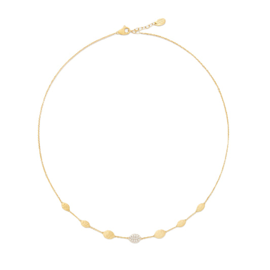 Marco Bicego 18K "Siviglia" Station Necklace with Diamonds