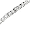 18K White Gold Graduating DiamondTennis Necklace