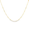 18K Yellow Gold Diamond By The Yard Necklace with 23 Bezel-Set Diamond Stations
