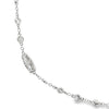 18K White Gold Diamond By The Yard Necklace 32"