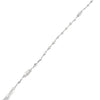 18K White Gold Diamond By The Yard Necklace 32"