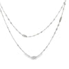 18K White Gold Diamond By The Yard Necklace 32"