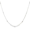 18K White Gold Diamond By The Yard Necklace