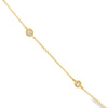18K Yellow Gold Diamond By The Yard Necklace 18"