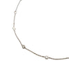 18K White Gold Diamond By The Yard Necklace 16"