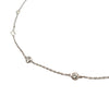 18K White Gold Diamond By The Yard Necklace 16"