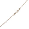 18K White Gold Diamond By The Yard with 8 Baguette and Round Diamonds Stations Necklace 18"