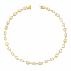 Norman Silverman 18K Yellow Gold Bezel and Prong Set Emerald-Cut Diamond Bar Necklace