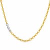 Luigi Tavanti 14K Two-Tone Diamond Link Necklace