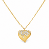 Leo Pizzo 18K Yellow Gold Diamond Heart Necklace