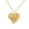 Leo Pizzo 18K Yellow Gold Diamond Heart Necklace