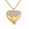 Leo Pizzo 18K Yellow Gold Diamond Heart Necklace