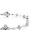 Roberto Coin 18K White Gold Love in Verona Pave Diamond Alternating Flower Bracelet