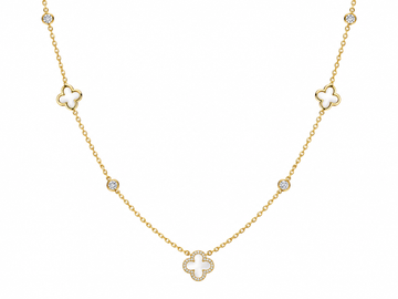 Allison Kaufman 14K Yellow Gold Diamond Necklace