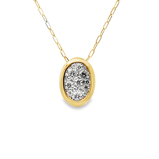 Frederic Sage 14K White & Yellow Gold Diamond Necklace