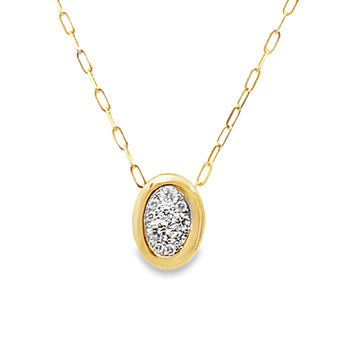 Frederic Sage 14K White & Yellow Gold Diamond Necklace