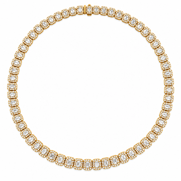 Joshua J Fine Jewelry 18K Yellow Gold Diamond Necklace